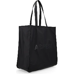 حقيبة تسوق مزينة بشعار