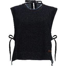 DENIM SLEEVELESS TOP