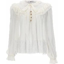 GEORGETTE BLOUSE WITH RUFFLES