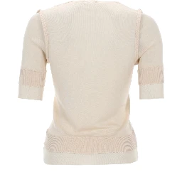 "TROMPE L'OEIL" VISCOSE AND SILK TOP