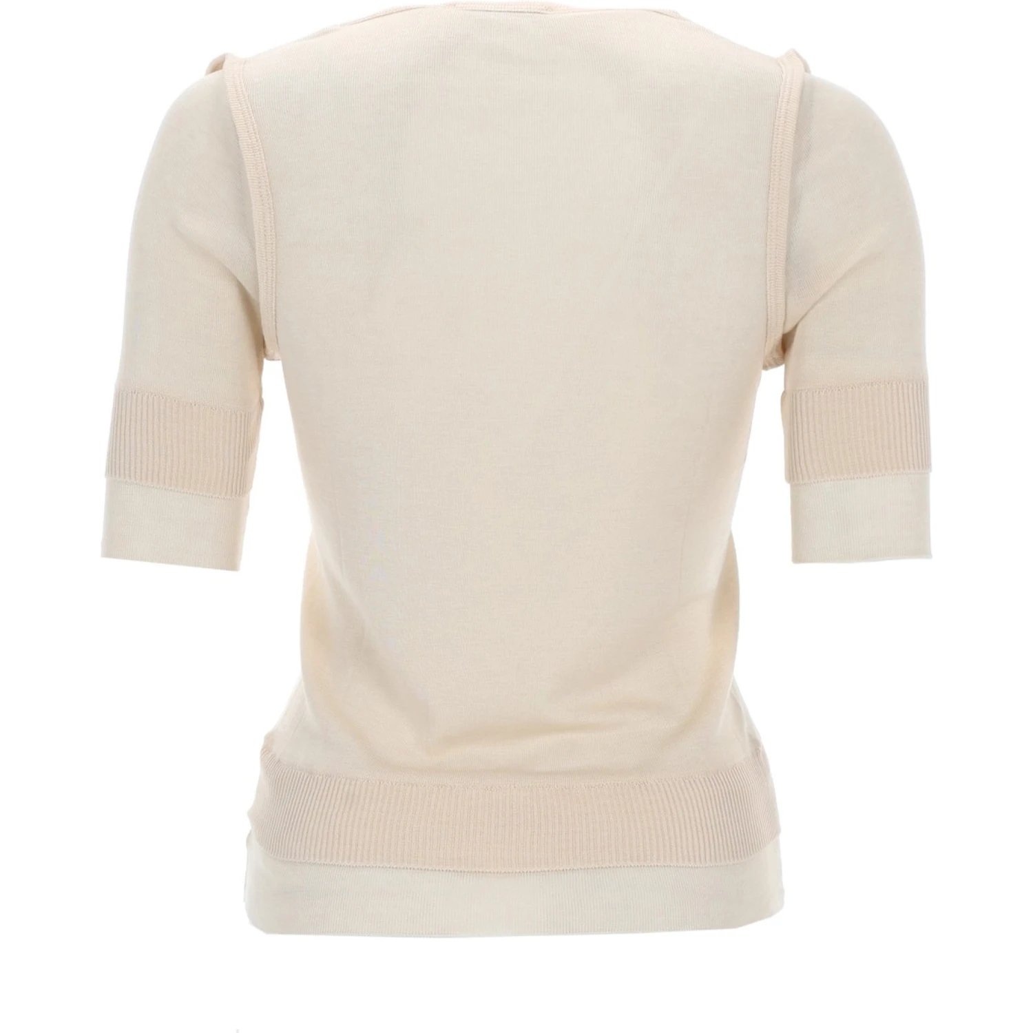 "TROMPE L'OEIL" VISCOSE AND SILK TOP