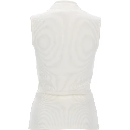 ASYMMETRICAL RIBBED TOP WITH SCARF
