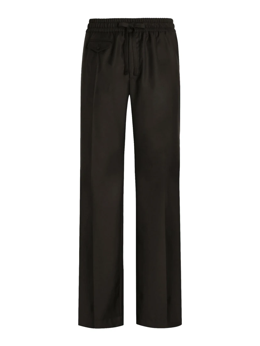 WOOL KNIT JOGGING PANTS