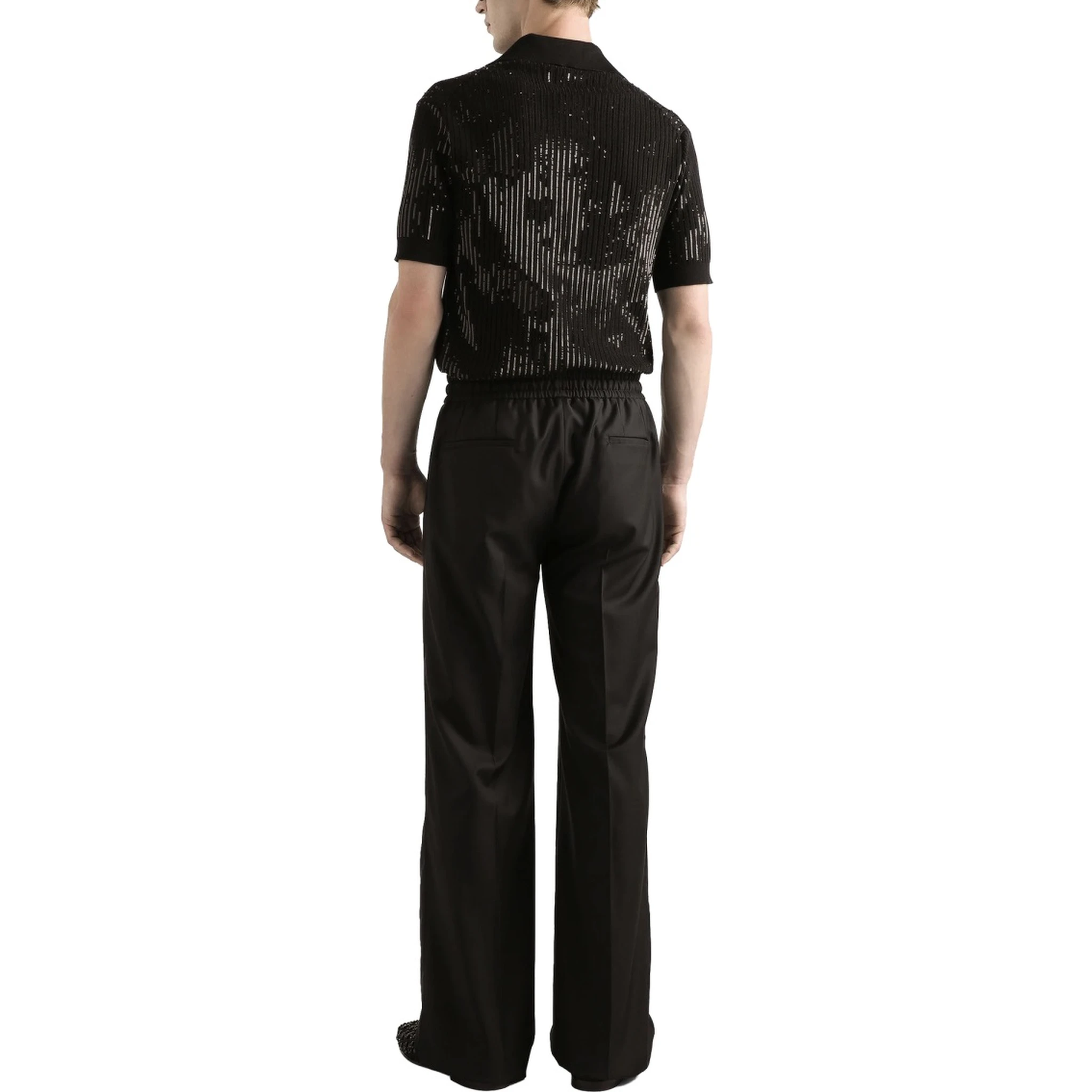 WOOL KNIT JOGGING PANTS