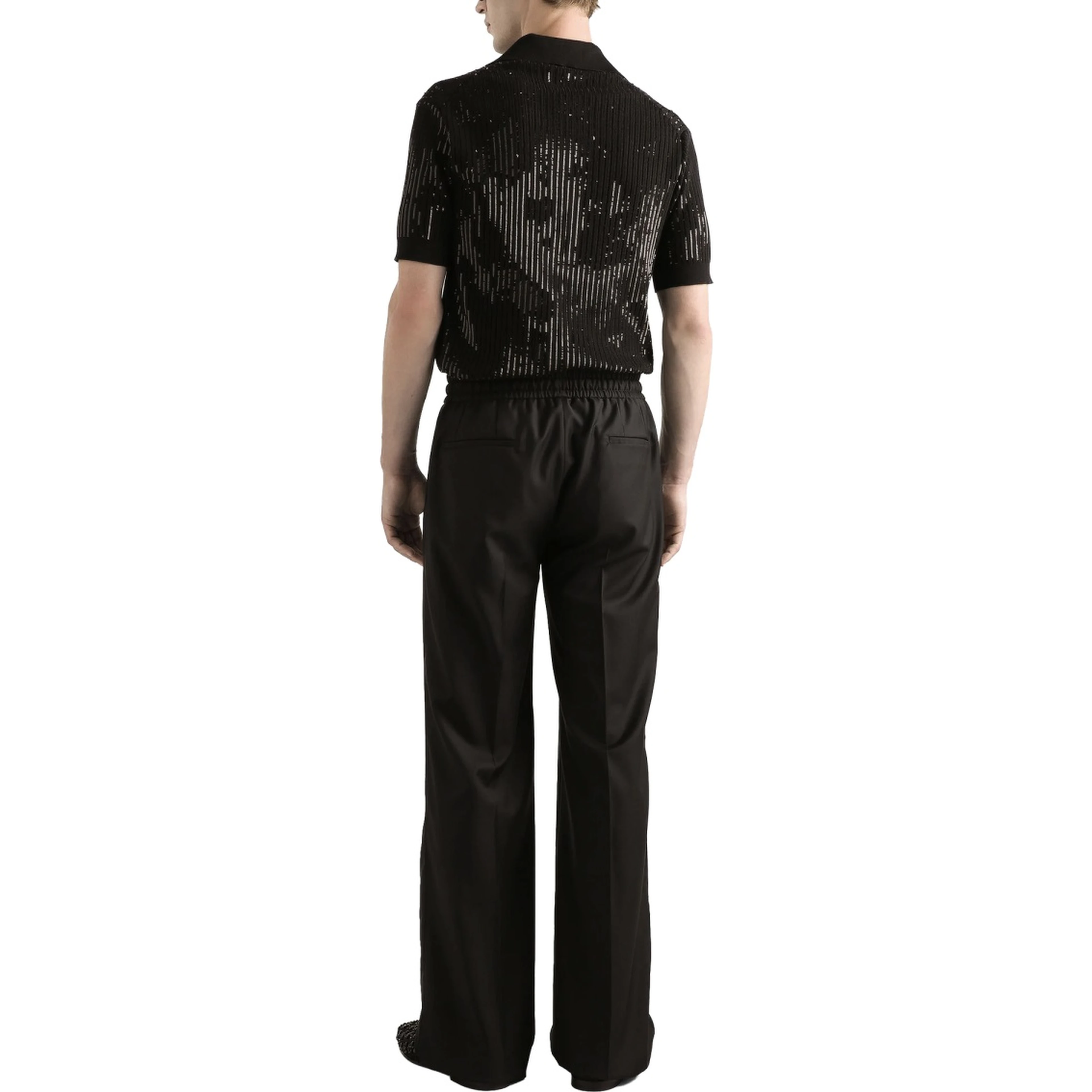 WOOL KNIT JOGGING PANTS