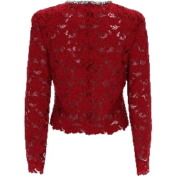 LACE TOP WITH CRYSTALS