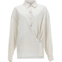 "STRAIGHT COLLAR TWISTED" SHIRT
