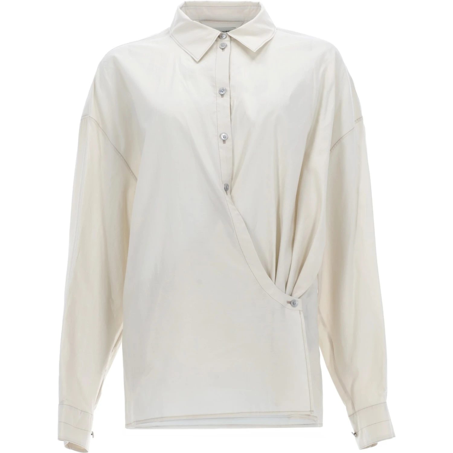 "STRAIGHT COLLAR TWISTED" SHIRT