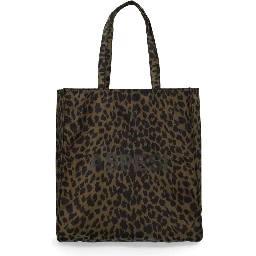 حقيبة تسوق مزينة بشعار