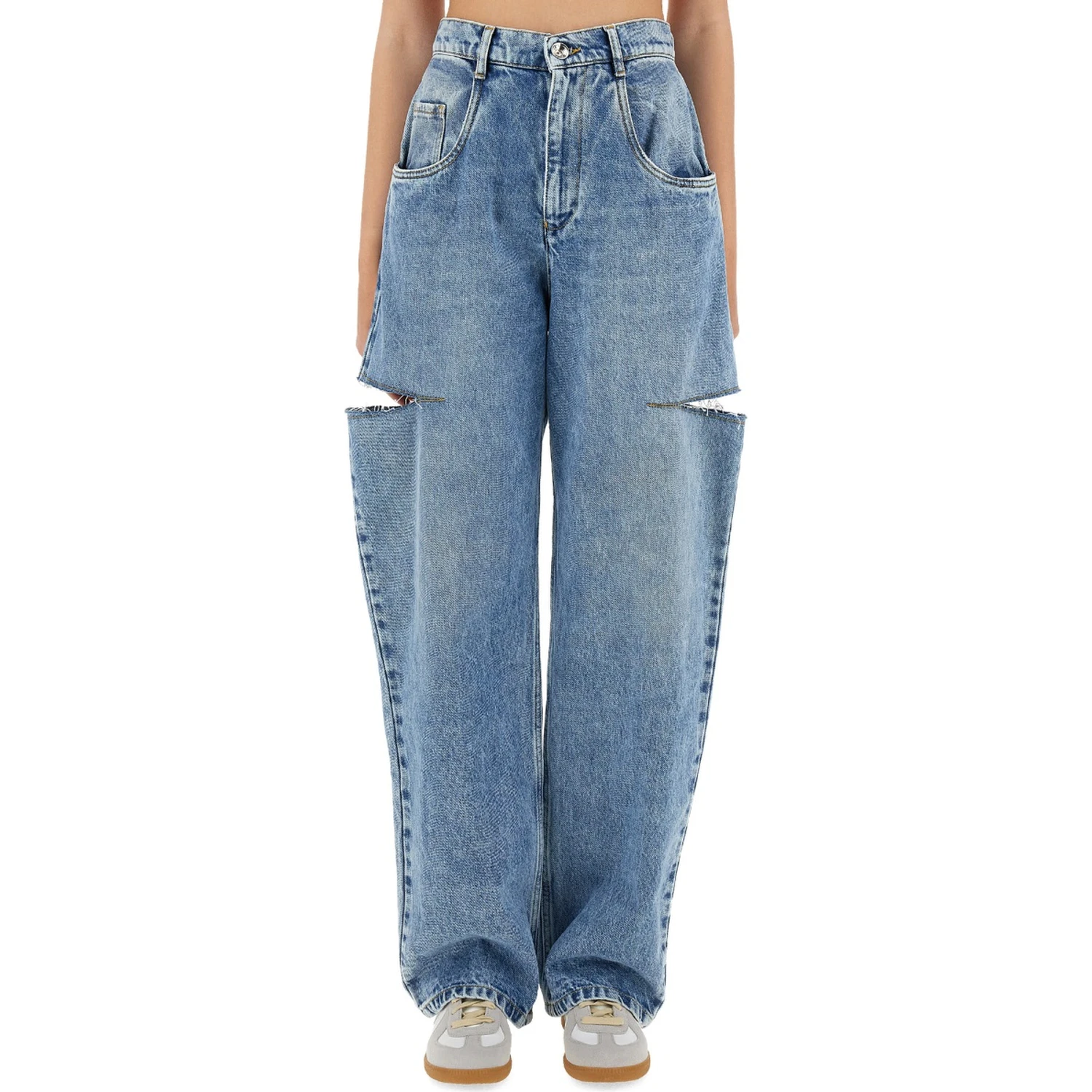 JEANS WITH CUT OUT DETAIL