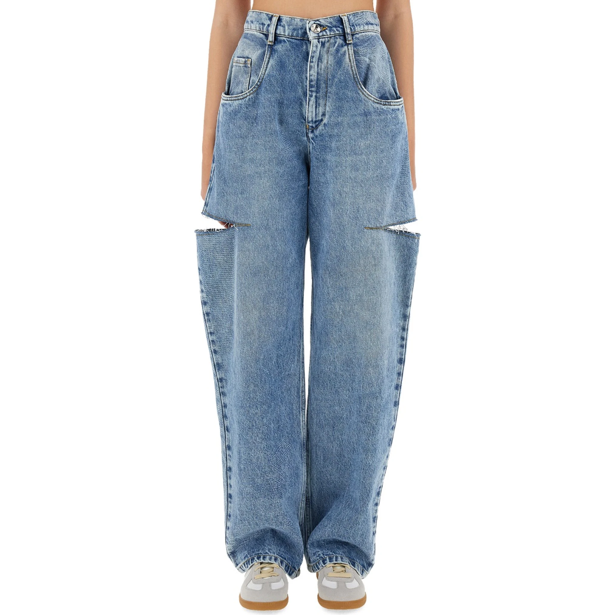 JEANS WITH CUT OUT DETAIL