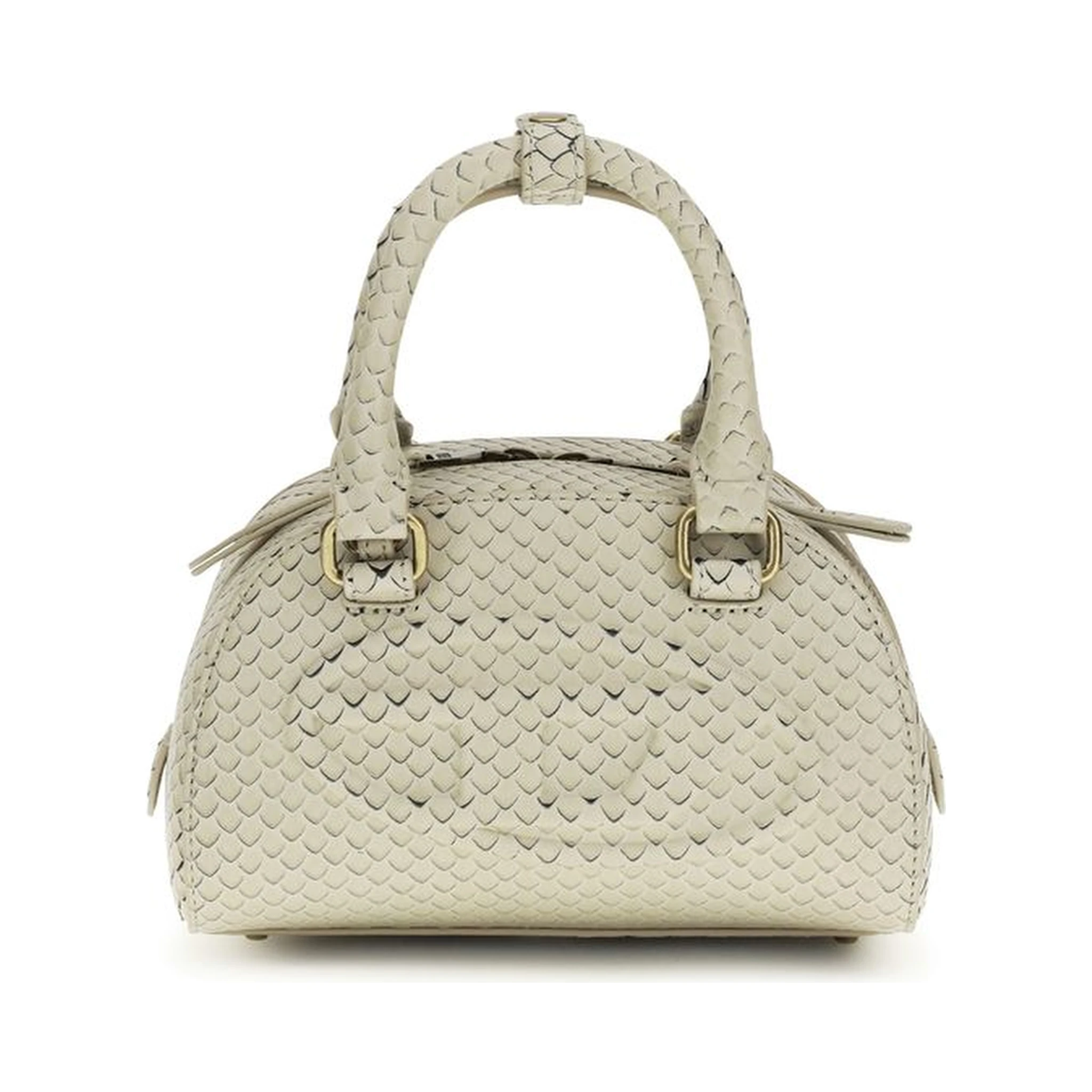 Beige Calf Leather Bos Taurus Handbag