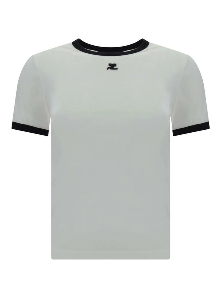 تي شيرت قطني أبيض