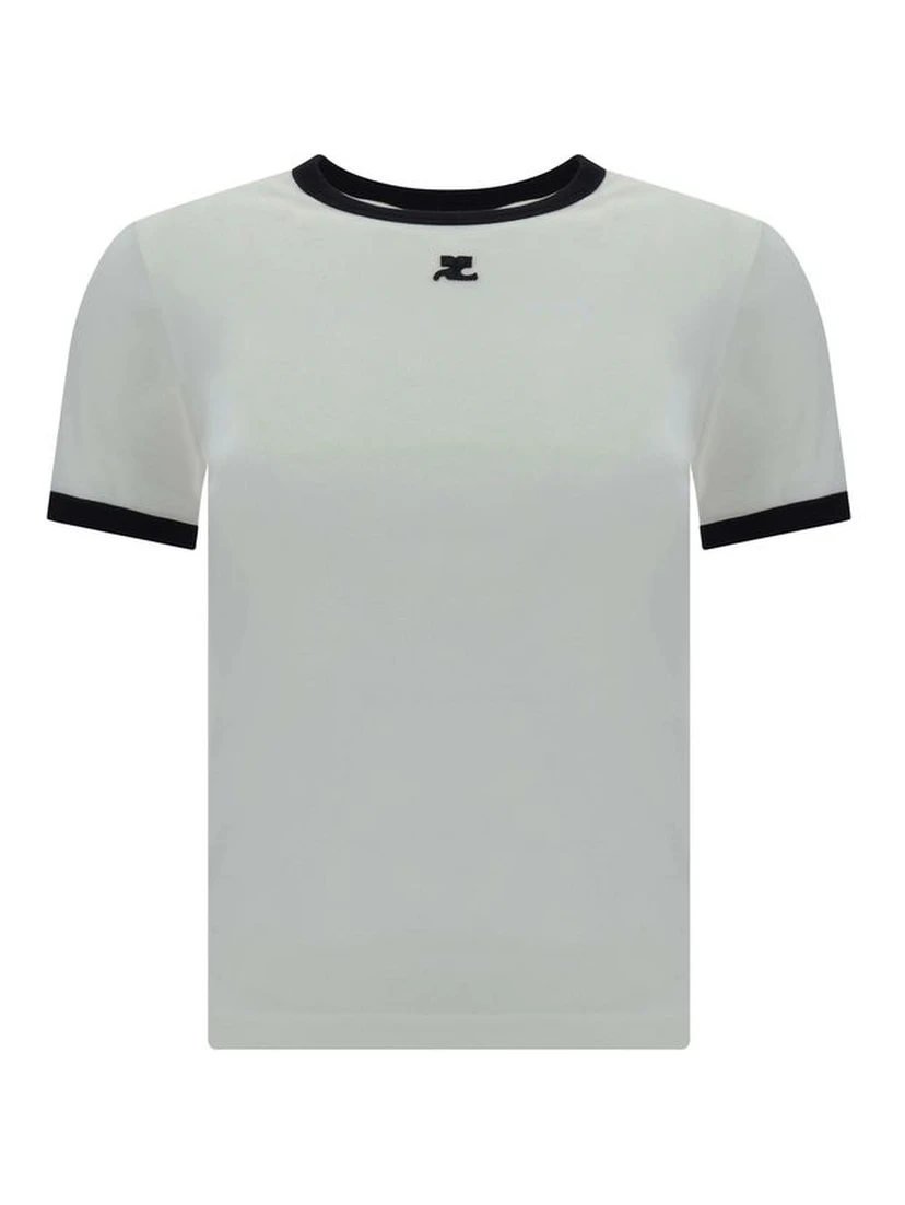 تي شيرت قطني أبيض