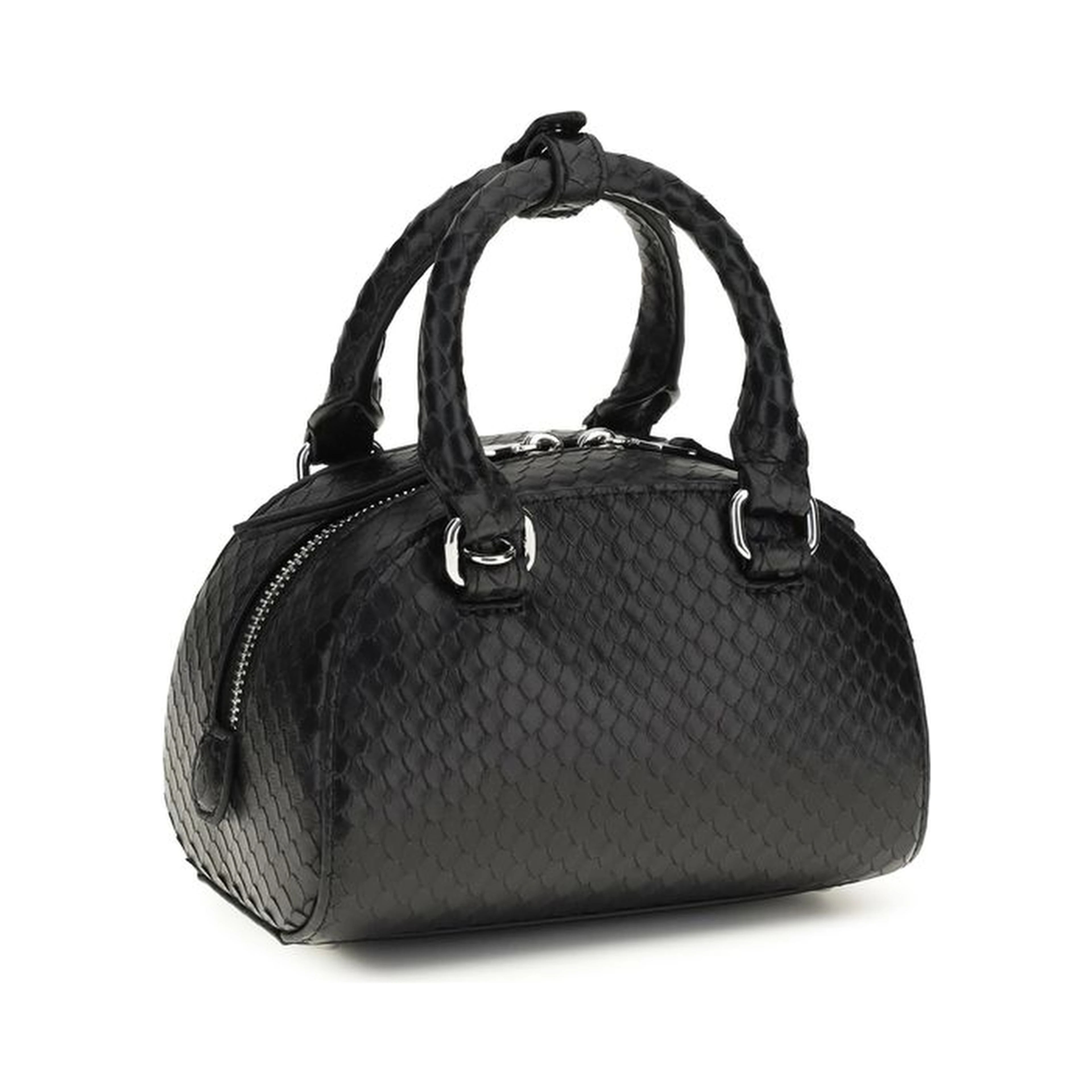 Black Calf Leather Bos Taurus Handbag
