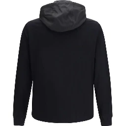 Black Cotton Shell Jacket