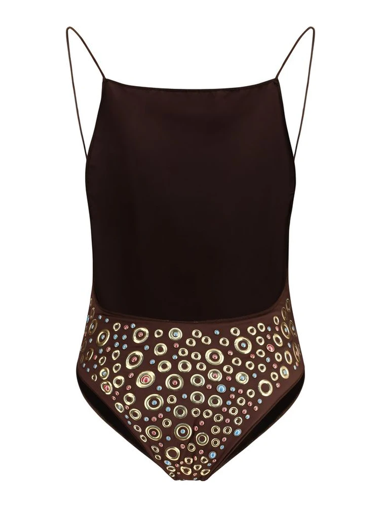 Brown Polyamide One-Piece Swimsuit alternative