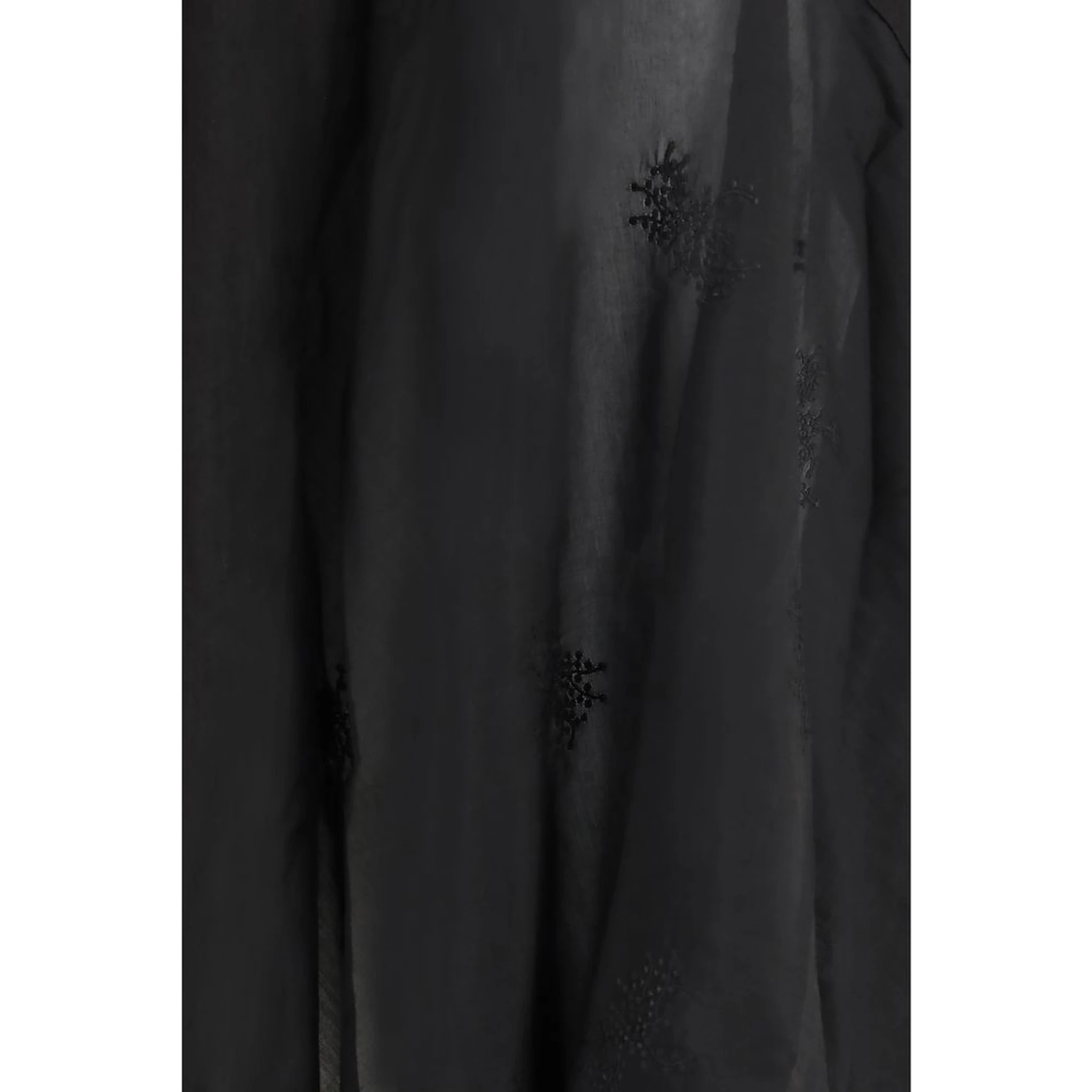 Black Lyocell Long Skirt