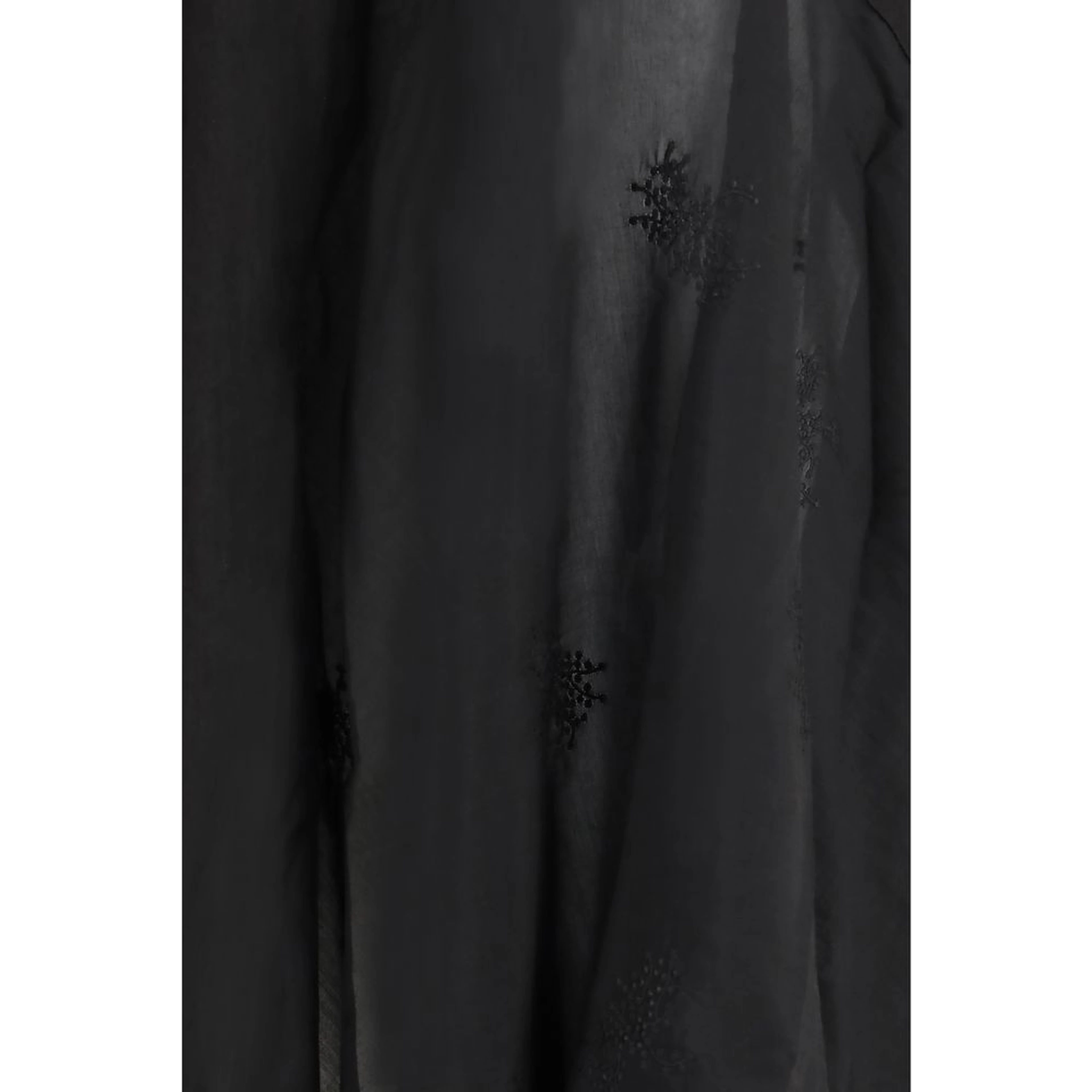 Black Lyocell Long Skirt