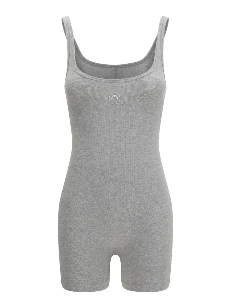 Gray Cotton Jumpsuit
