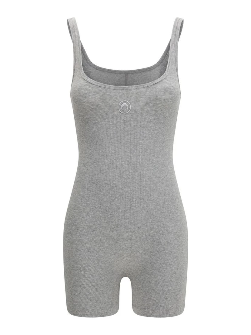 Gray Cotton Jumpsuit