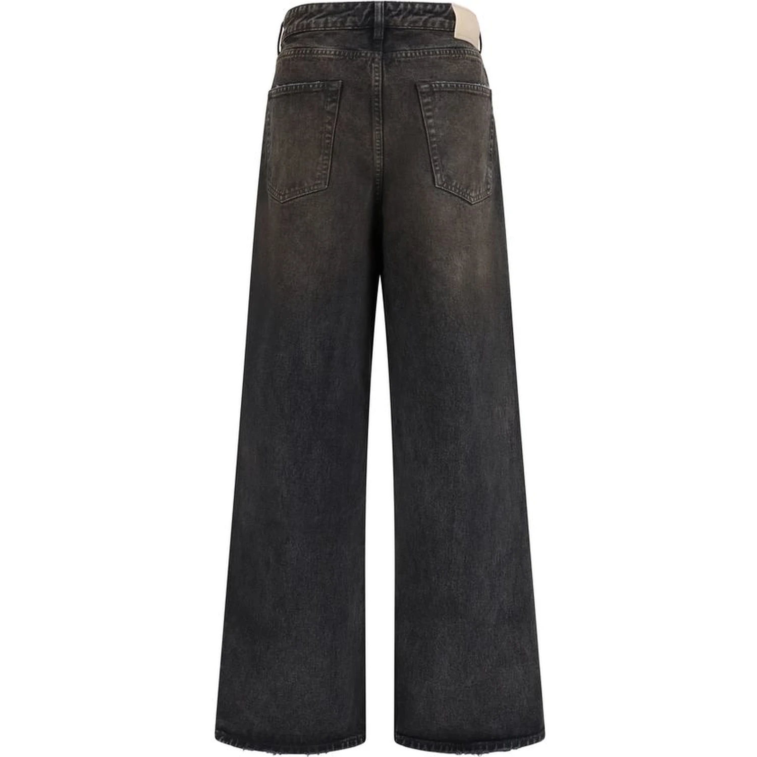 Black Cotton Relaxed Fit Jeans