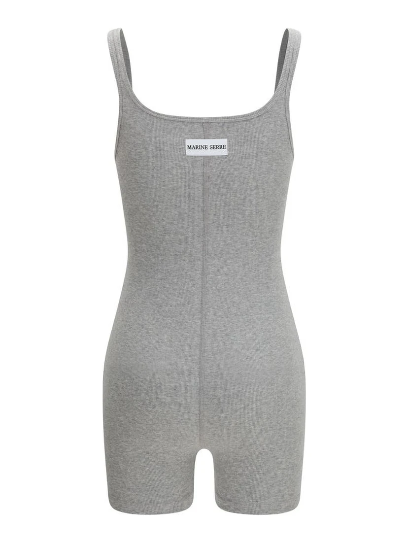 Gray Cotton Jumpsuit