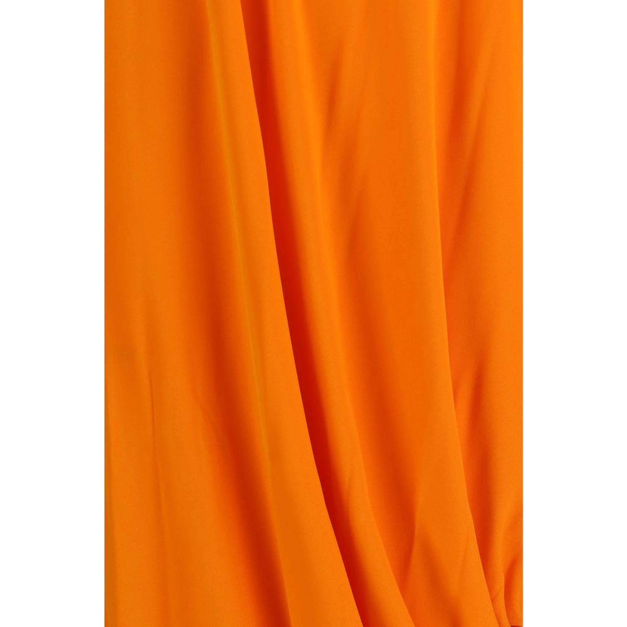 Orange Viscose Casual Dress