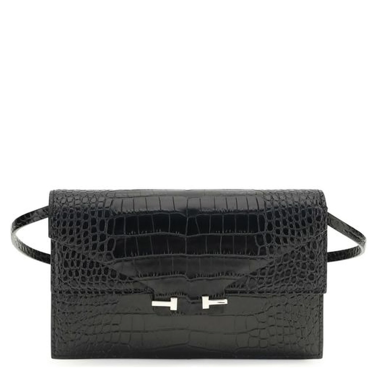 Black Calf Leather Bos Taurus Shoulder Bag