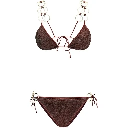 Brown Polyamide Bikini