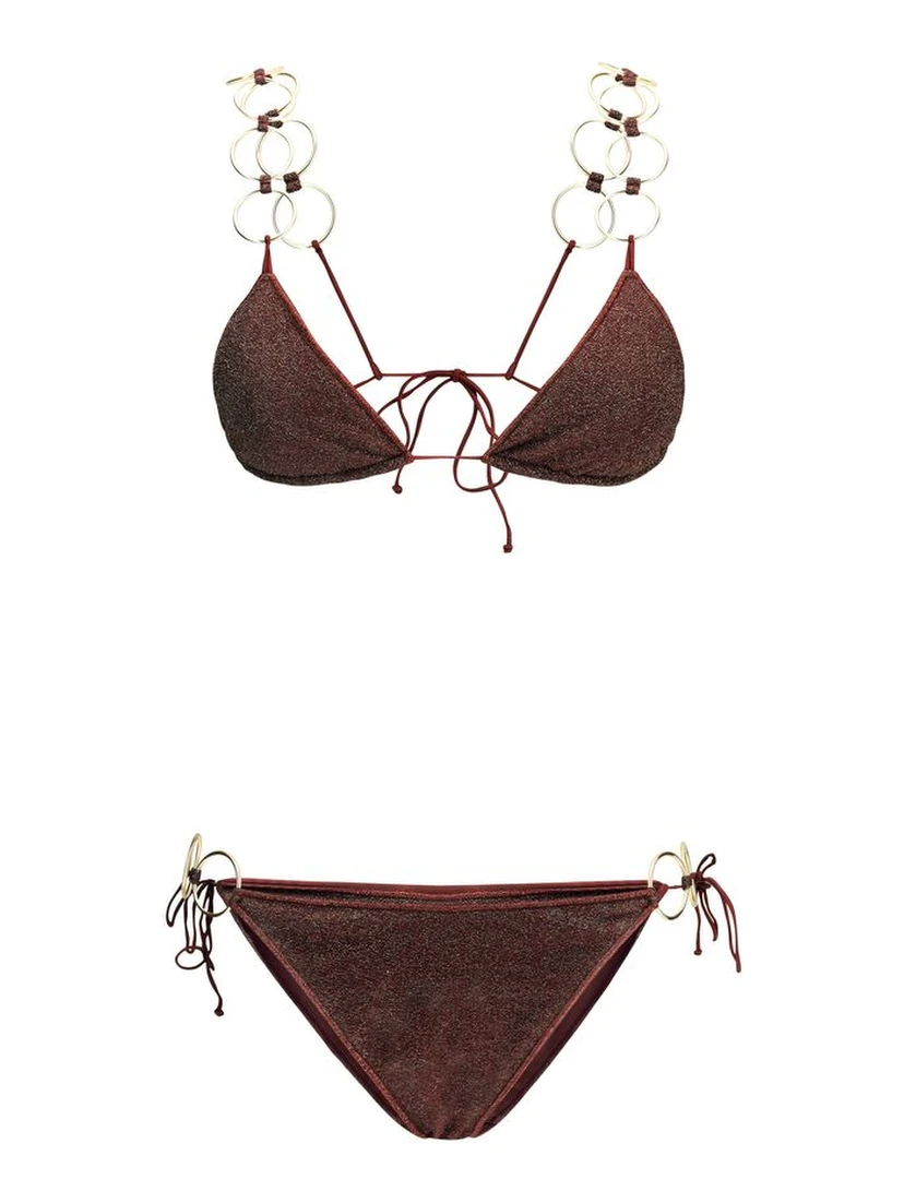 Brown Polyamide Bikini