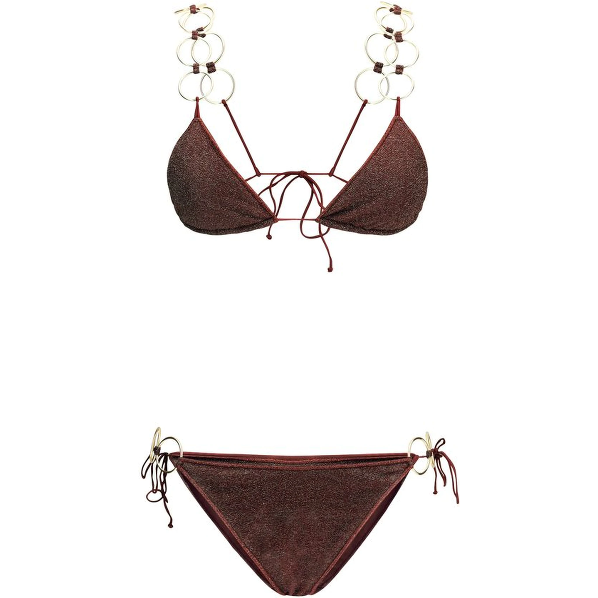 Brown Polyamide Bikini