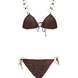 Brown Polyamide Bikini