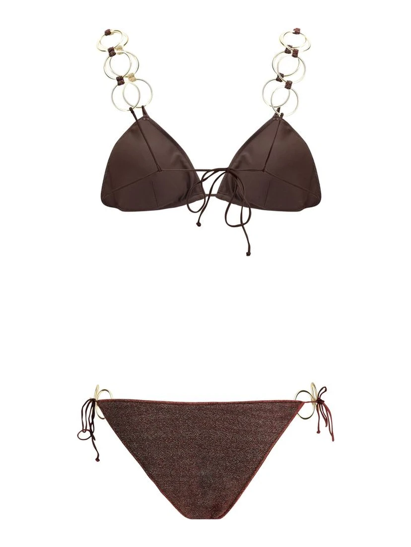 Brown Polyamide Bikini