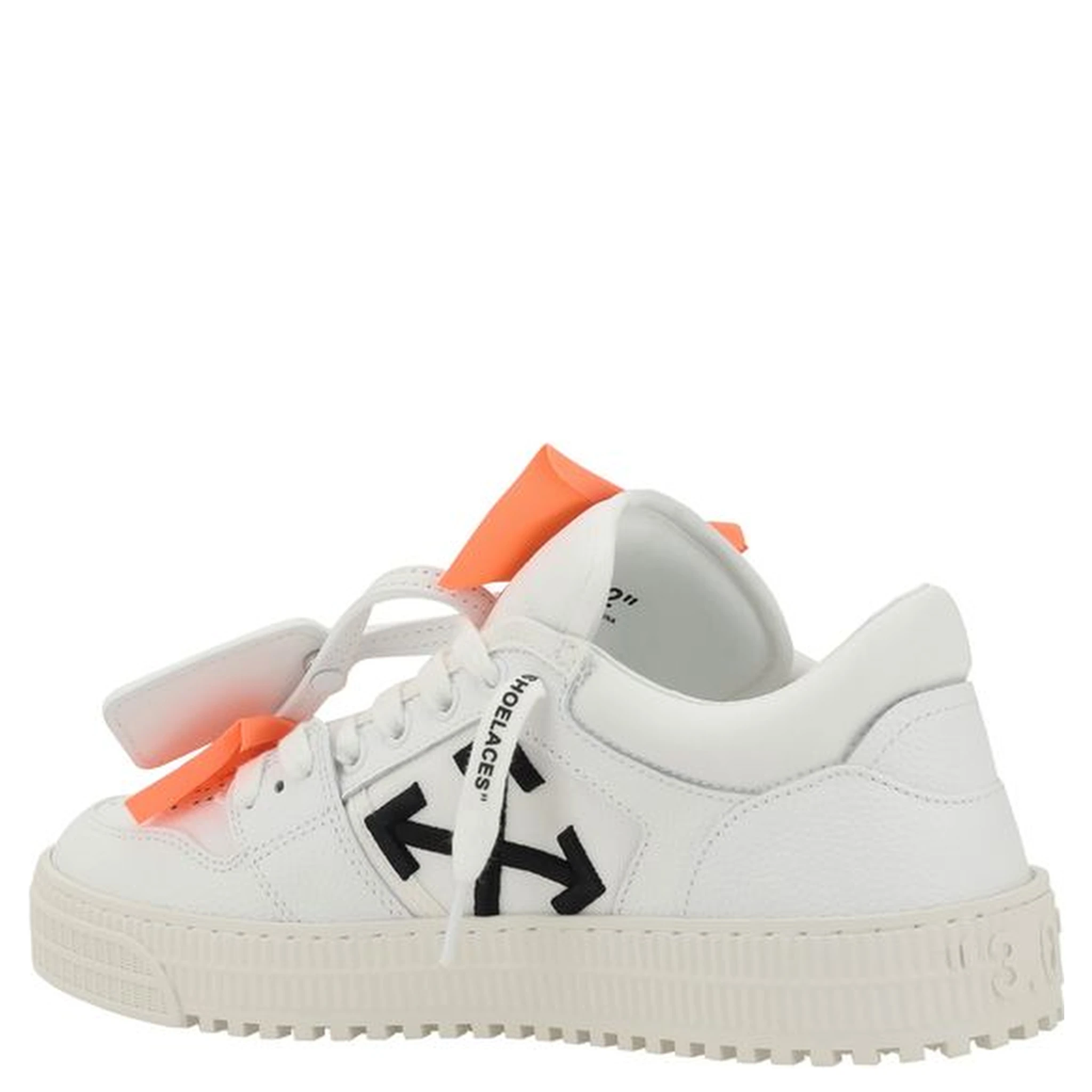 White Calf Leather Bos Taurus Low Top Sneakers