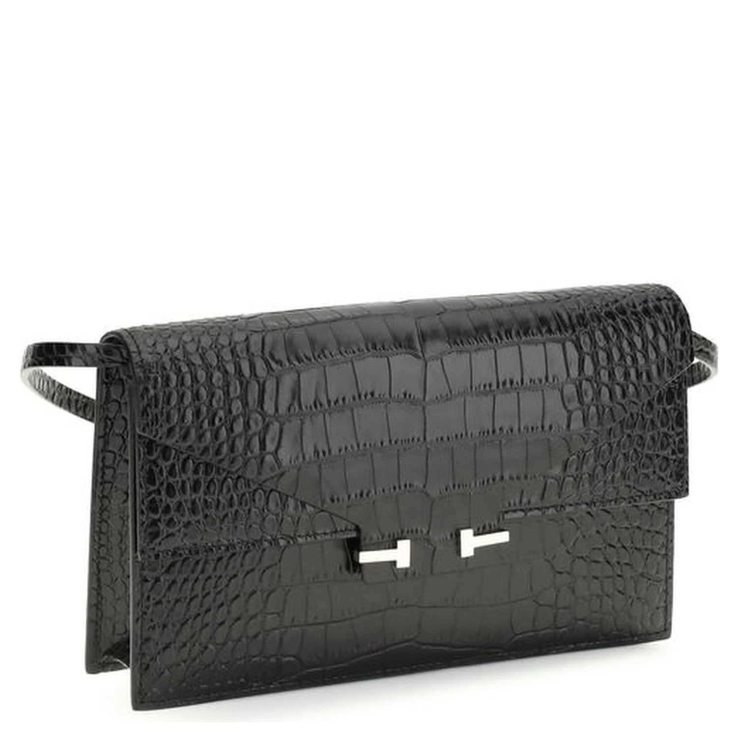 Black Calf Leather Bos Taurus Shoulder Bag
