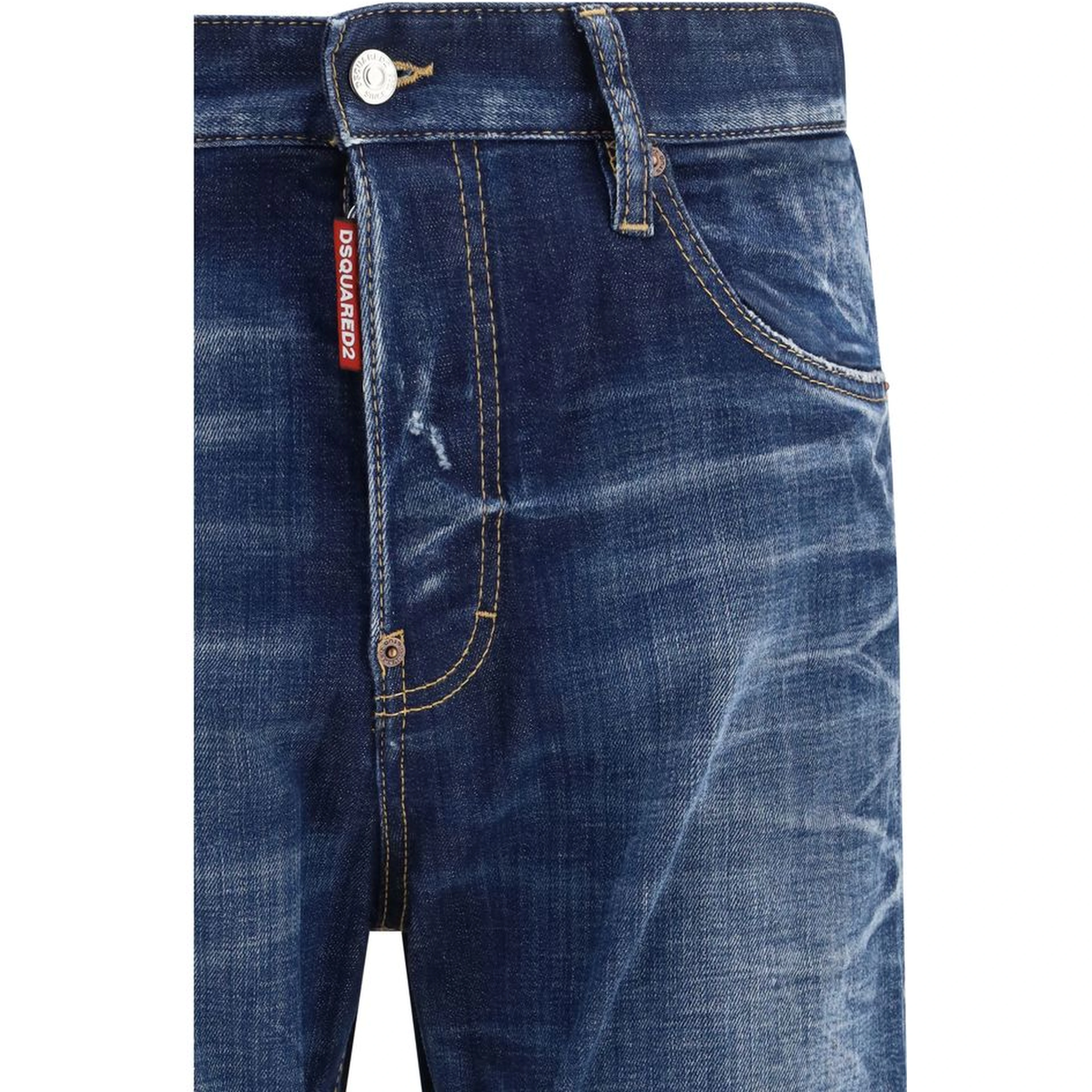 Blue Cotton Jeans Denim