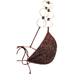 Brown Polyamide Bikini