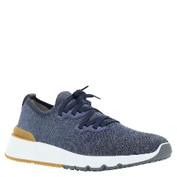 Blue Cotton Athletic Sneakers
