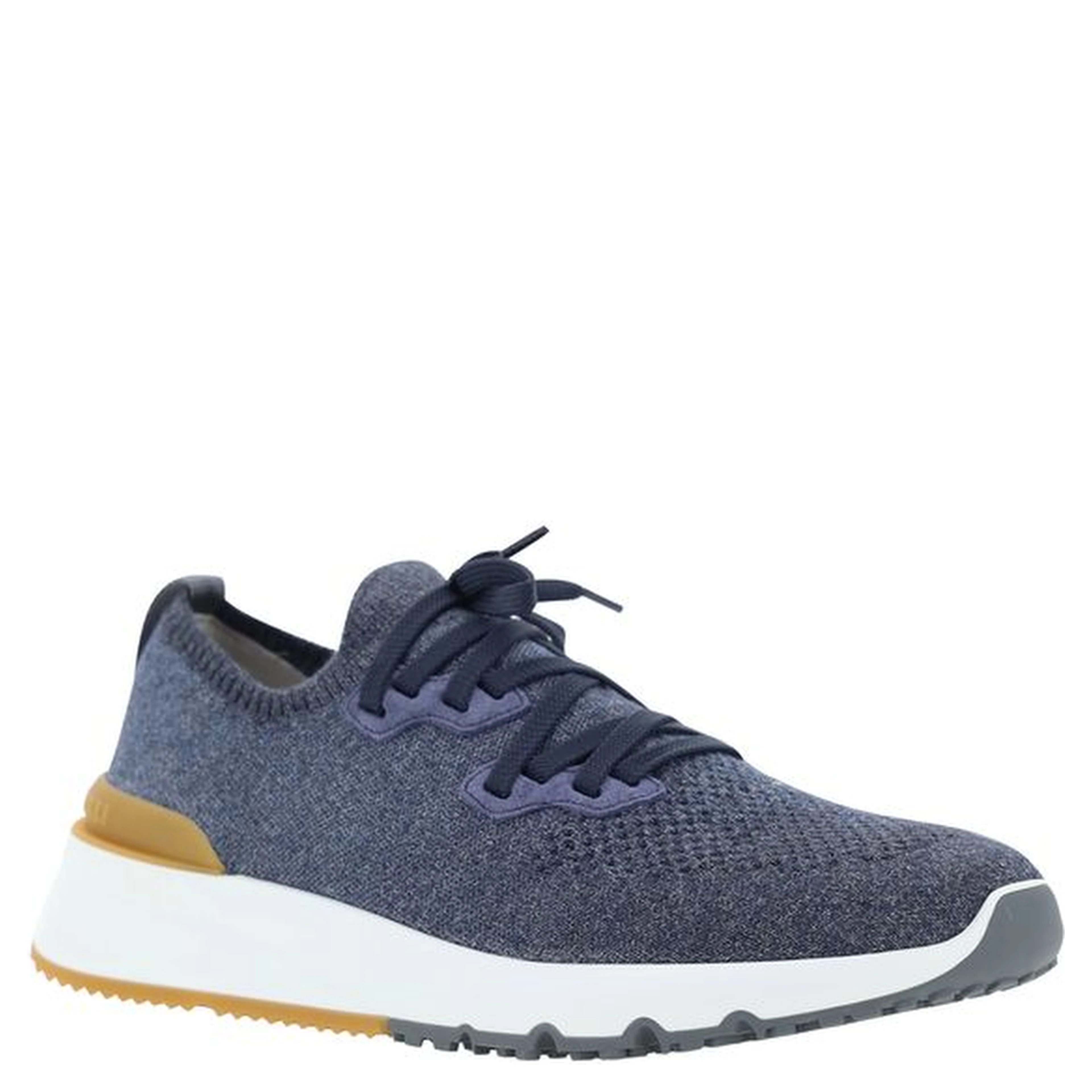 Blue Cotton Athletic Sneakers