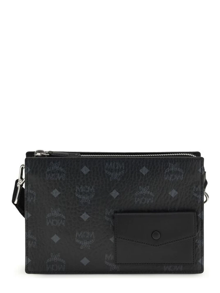 Black Calf Leather Bos Taurus Shoulder Bag