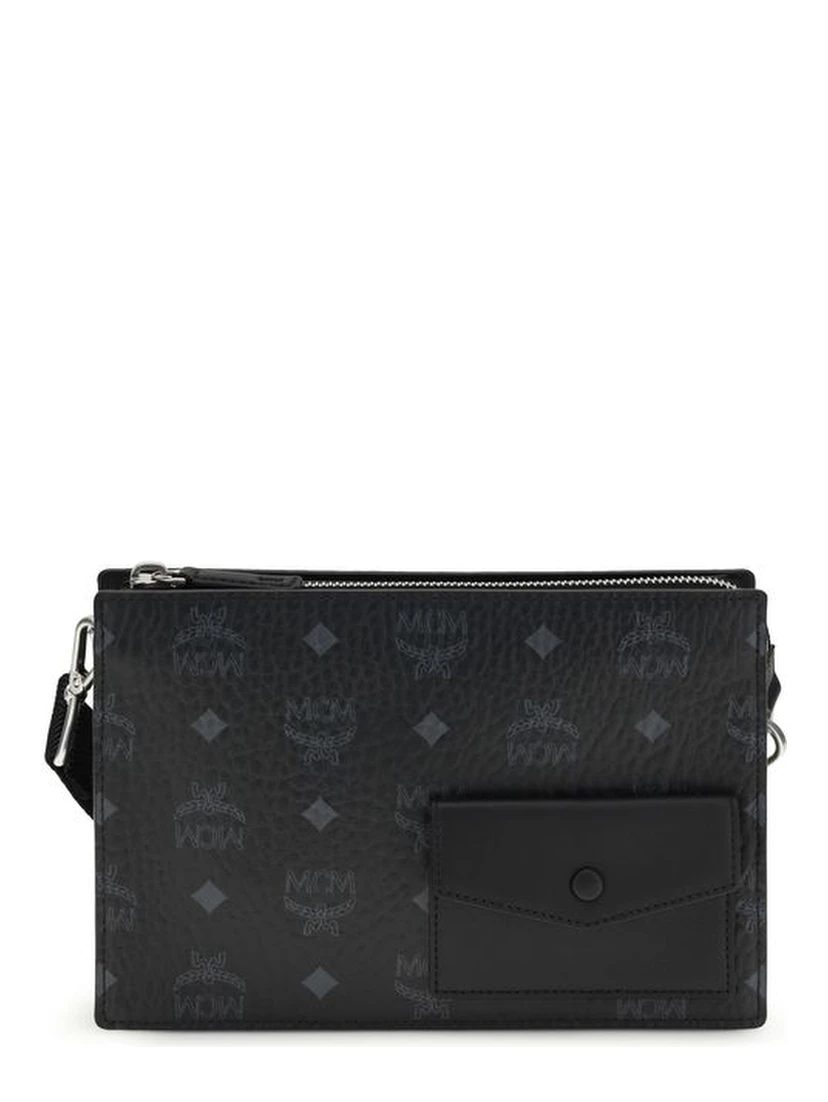 Black Calf Leather Bos Taurus Shoulder Bag