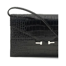 Black Calf Leather Bos Taurus Shoulder Bag