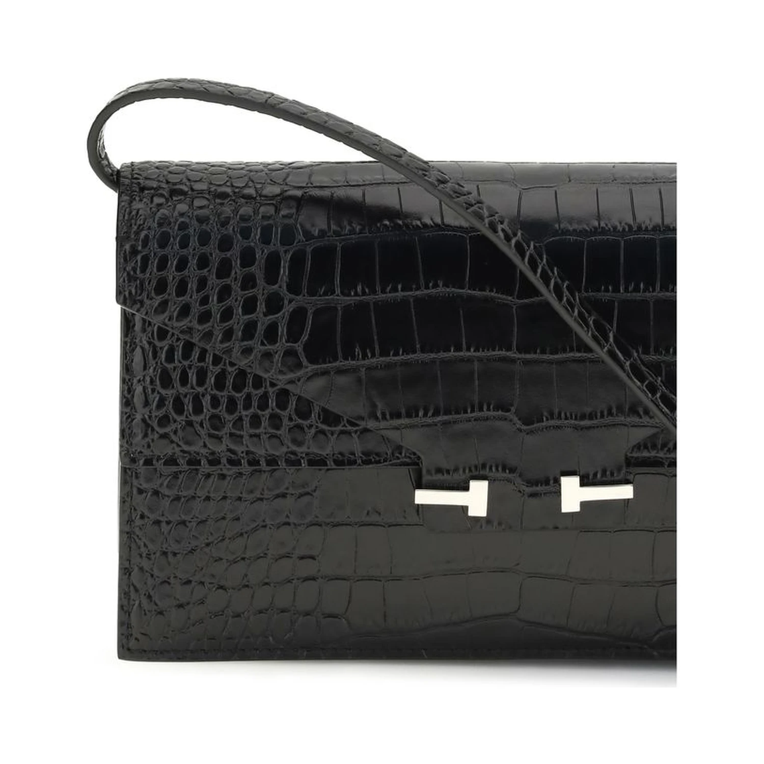 Black Calf Leather Bos Taurus Shoulder Bag