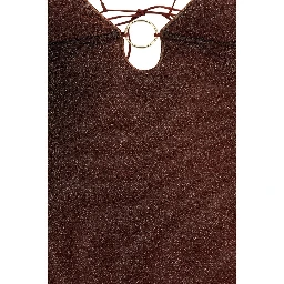 Brown Polyamide Cocktail Dress