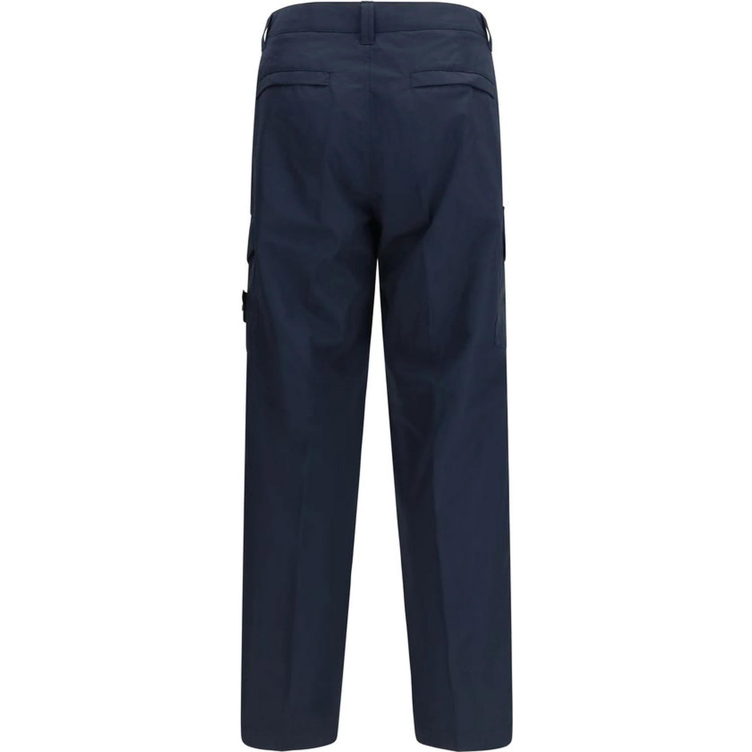 Blue Cotton Cargo Pants