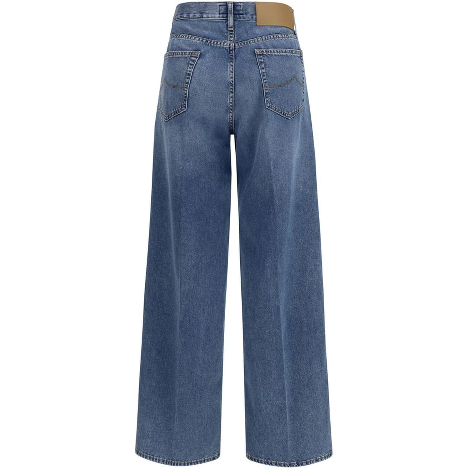Blue Cotton Relaxed Fit Jeans