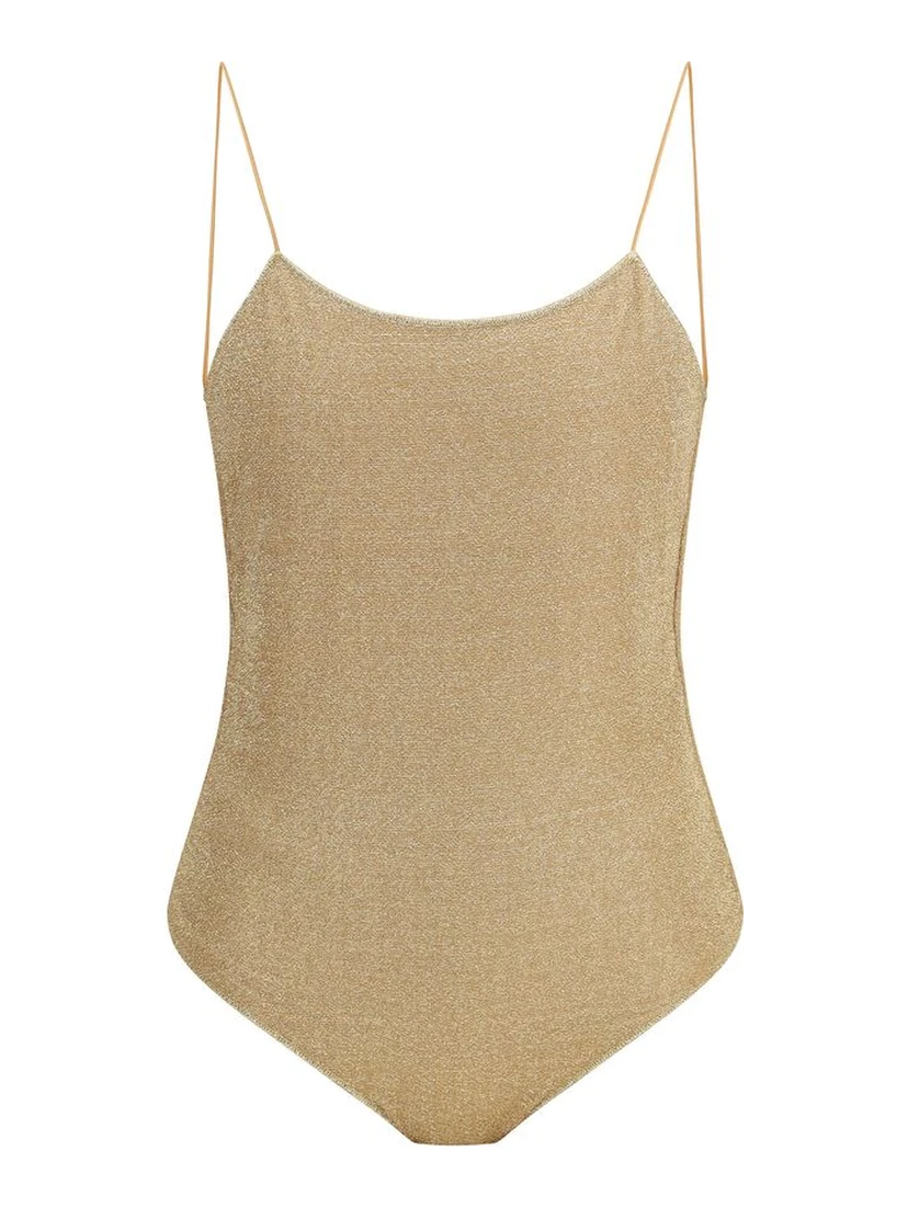 Gold Metal One-Piece Swimsuit