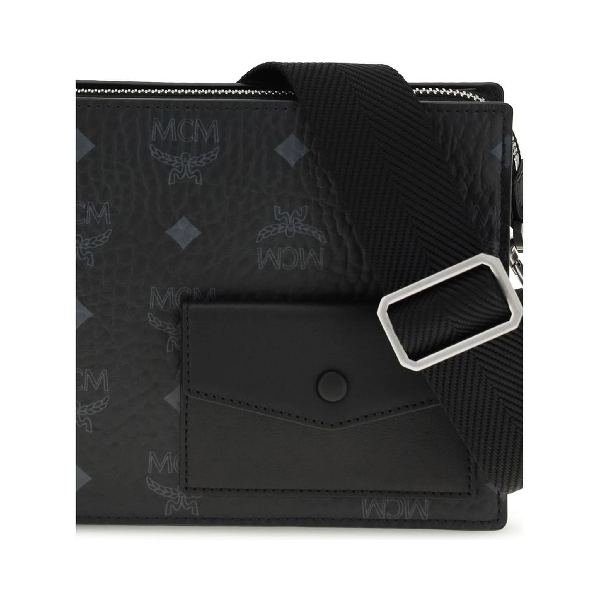 Black Calf Leather Bos Taurus Shoulder Bag