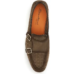 Brown Calf Leather Bos Taurus Slip-On Loafers